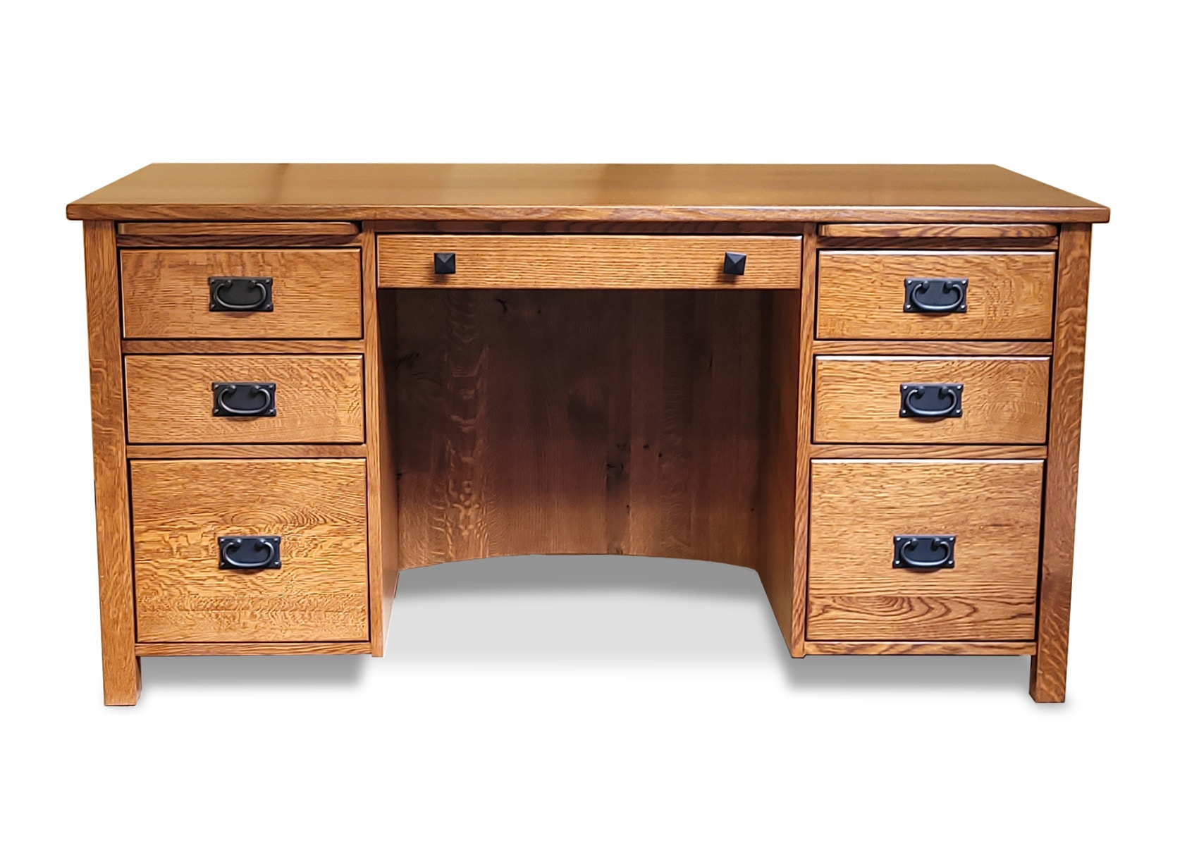 Y & T Woodcraft Oxford Mission Oak 60Executive Desk is available